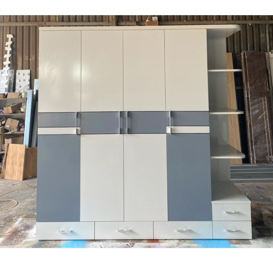 Tủ Quần Áo Gỗ Công Nghiệp Phối Màu Hiện Đại