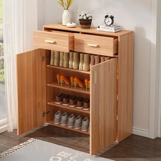 Tủ giày ngăn kéo, nhiều ngăn chứa giày - Màu vàng - TG003