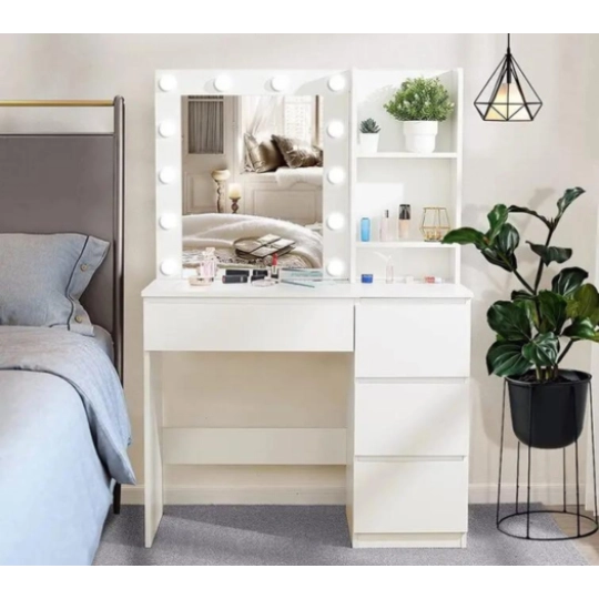 Bàn Trang Điểm Có Đèn, Ngăn Kéo Tiện Lợi - TĐ010