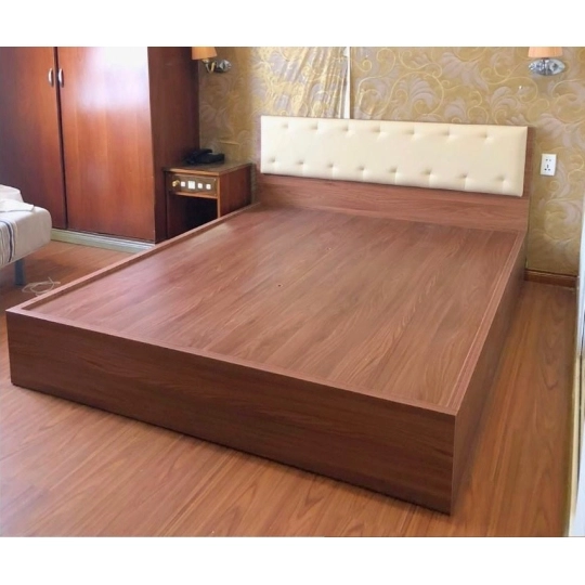 Giường Ngủ Gỗ MDF Nệm Đầu Giường Hiện Đại