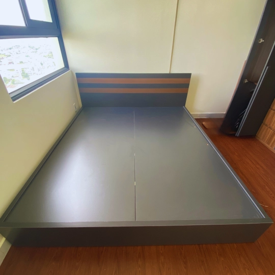 COMBO Phòng ngủ màu xám chì phối nâu 