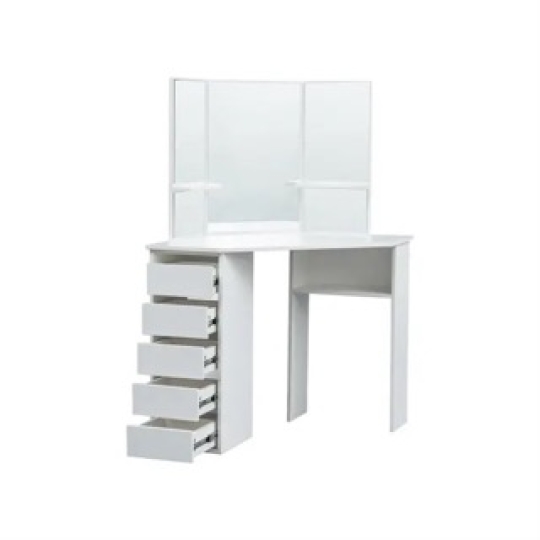 Bàn trang điểm thiết kế đặt ở góc tường, có ngăn kéo tiện lợi - TĐ007