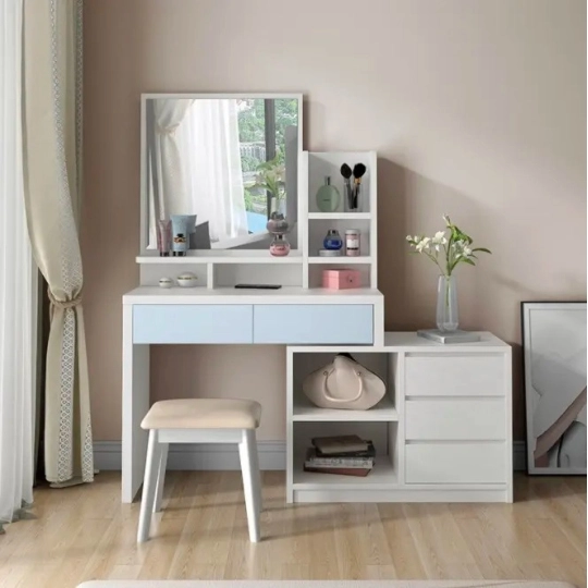 Bàn Trang Điểm Hiện Đại Màu Nâu Cao Cấp- TĐ004
